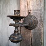 Oude brocante wandkandelaar tuimel kantelkandelaar *Etage3*, Huis en Inrichting, Woonaccessoires | Overige, Gebruikt, ., Ophalen of Verzenden