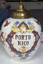 Handgeschilderde tabakspot uit Puerto Rico – 36 cm hoog, Ophalen