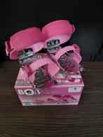 NIJDAM kinderschaats verstelbaar maat 24 t/m 34 roze, Ophalen of Verzenden, Zo goed als nieuw