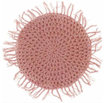 Unique Living Tufo Kussen – Rond Ø45cm – Old Pink - Aanbiedi beschikbaar voor biedingen