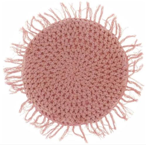 Unique Living Tufo Kussen – Rond Ø45cm – Old Pink - Aanbiedi, Huis en Inrichting, Woonaccessoires | Kussens, Nieuw, Roze, Rond