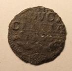 CLEVE Duit 1696 bodemvondst omgeving Roermond., Postzegels en Munten, Munten | Nederland, Ophalen of Verzenden, Vóór koninkrijk