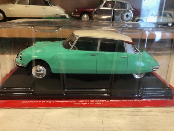 1:24 Citroen DS 19 1956 Hachette Mint Groen M/B, Hobby en Vrije tijd, Modelauto's | 1:24, Zo goed als nieuw, Auto, Overige merken