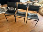 Vintage stoelen Martin Visser Spectrum (3 stuks), Ophalen, Gebruikt, Zwart, Leer
