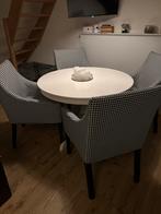 IKEA Ingatorp Eethoek + 4 Stoelen + Hoezen, Huis en Inrichting, Ophalen, Kunststof, Gebruikt, 100 tot 150 cm