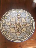 Marokaanse schaal handgemaakt 41,5cm doorsnede, Huis en Inrichting, Ophalen, Schaal, Rond, Zo goed als nieuw