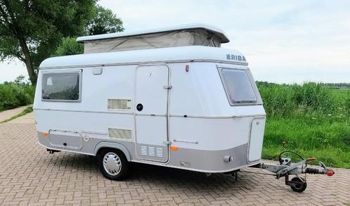 ERIBA Triton/D caravan, Caravans en Kamperen, Caravans, Particulier, tot en met 2, 750 - 1000 kg, Treinzit, Eriba, Dwarsbed, 4 tot 5 meter