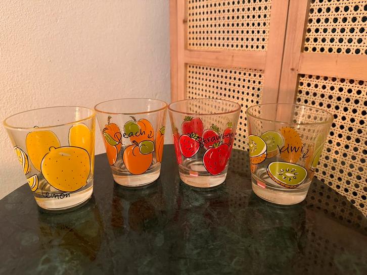 Blond Amsterdan sapglazen, Verzamelen, Glas en Borrelglaasjes, Zo goed als nieuw, Ophalen of Verzenden