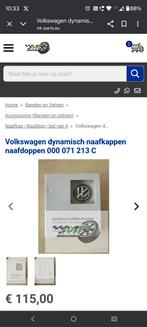 Orginele VW dynamische naaf kappen, Auto diversen, Wieldoppen, Ophalen of Verzenden, Nieuw