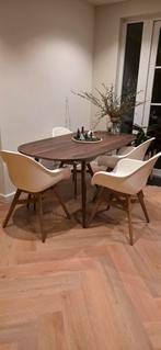 4 Witte Ikea Kuipstoelen - Gebruikt, Huis en Inrichting, Stoelen, Ophalen, Gebruikt, Wit, Vier