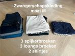 Zwangerschapskleding maat M H&M - Broeken & Shirts, Maat 38/40 (M), H&M, Blauw, Ophalen of Verzenden