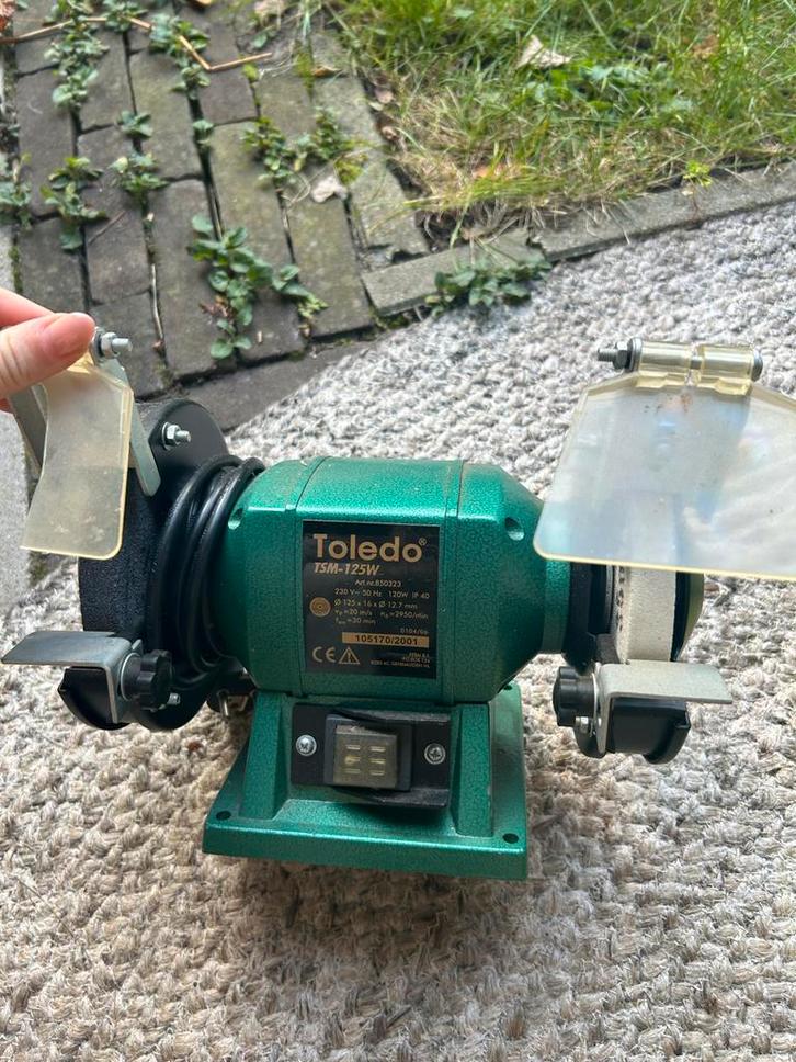 Toledo Werkbankslijpmachine TSM-125W, Doe-het-zelf en Verbouw, Gereedschap | Slijpmachines, Gebruikt, Werkbankslijpmachine, Minder dan 700 watt