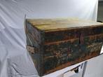 Antieke oude leger kist als salontafel, Ophalen of Verzenden, Gebruikt, 100 tot 150 cm, Minder dan 50 cm