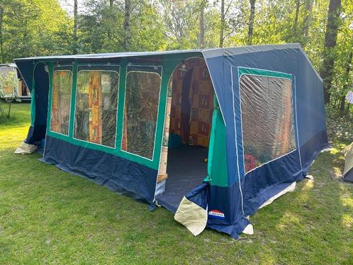 Cabanon 8-persoons retro bungalow tent, Caravans en Kamperen, Tenten, meer dan 6, Zo goed als nieuw, Ophalen