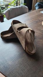 Birkenstock Arizona suède – maat 40 – taupe – goed onderhoud, Ophalen of Verzenden, Zo goed als nieuw, Bruin, Sandalen