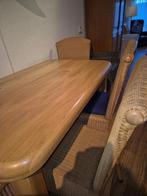 Te koop set tafel incl. stoelen ,salontafel en kastje., Ophalen, 50 tot 100 cm, Zo goed als nieuw, Vijf personen of meer