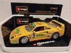 Ferrari F40 1987 #2 Totip yellow Bburago metal 1:18 KRD, Ophalen of Verzenden, Zo goed als nieuw, Auto, Bburago