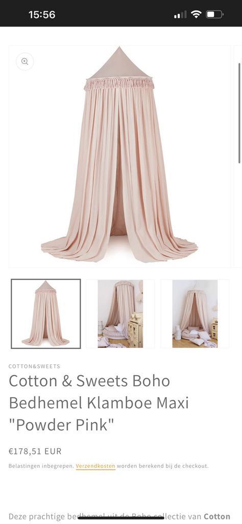 Cotton & Sweets bedhemel xl oud roze, Kinderen en Baby's, Kinderkamer | Inrichting en Decoratie, Zo goed als nieuw, Ophalen of Verzenden