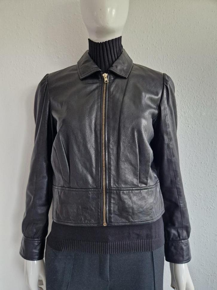 Ibana jasje Jezebell. Maat 38, Zwart/leer., Kleding | Dames, Jasjes, Kostuums en Pakken, Nieuw, Jasje, Maat 38/40 (M), Zwart, Ophalen of Verzenden