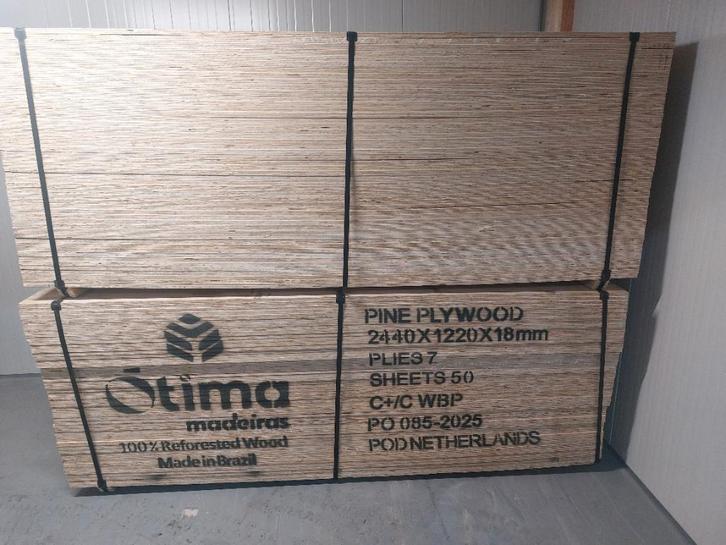 Underlayment  goedkoopste, Doe-het-zelf en Verbouw, Platen en Panelen, Nieuw, Hout, Minder dan 20 mm, Ophalen