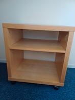 Berken Ikea kastje op wielen., Ophalen, Gebruikt, 50 tot 100 cm, Minder dan 100 cm