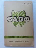 HOOGEZAND, GADO DIENSTREGELING  2 OCTOBER 1949, Ophalen of Verzenden, Gebruikt, Bus of Metro, Boek of Tijdschrift