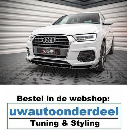 Maxton Spoiler Lip Splitter Voor Audi Q3 S Line 8U Facelift, Auto diversen, Tuning en Styling, Verzenden