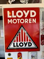 Emaille Reclamebord Lloyd Motoren, Ophalen