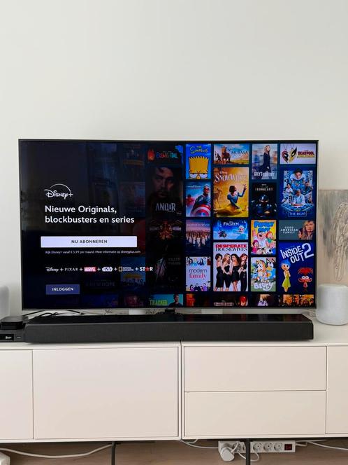 Samsung Qled 55 inch QE55Q9FNA met soundbar HW-MS650, Audio, Tv en Foto, Televisies, Zo goed als nieuw, 100 cm of meer, Samsung