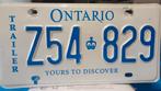 Kentekenplaat Canada Ontario, Verzamelen, Automerken, Motoren en Formule 1, Ophalen of Verzenden, Zo goed als nieuw, Auto's
