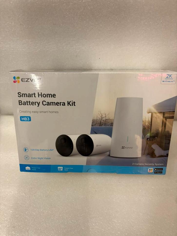 EZVIZ Smart Home Battery Camera kit, Audio, Tv en Foto, Actiecamera's, Nieuw, Overige merken, Ophalen of Verzenden