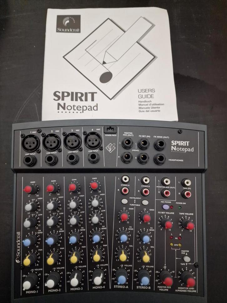 Soundcraft spirit notepad (nieuw!), Muziek en Instrumenten, Mengpanelen, Nieuw, Minder dan 5 kanalen, Ophalen of Verzenden