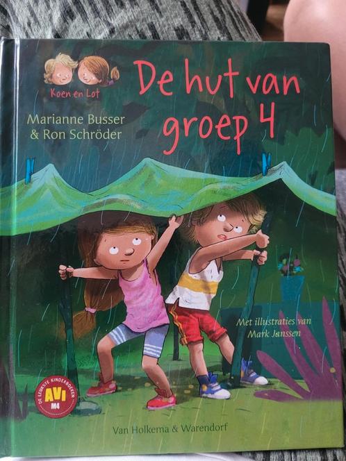 Marianne Busser - De hut van groep 4, Boeken, Kinderboeken | Jeugd | onder 10 jaar, Zo goed als nieuw, Ophalen of Verzenden