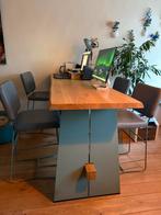 Bert Plantagie Eettafel/bartafel/Bureau met 4 Kiko Stoelen, Ophalen, Zo goed als nieuw