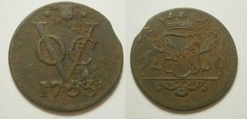 7] Utrecht VOC Duit 1753 beschikbaar voor biedingen