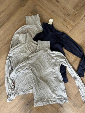 ZGAN 4x blauw grijs col shirt trui turtleneck top Zeeman XS  beschikbaar voor biedingen