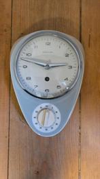 vintage keukenklok (merk Hettich), Ophalen of Verzenden, Gebruikt, Wandklok