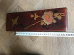 Japans lak pennendoos,antiek japanse lakdoos met lotus, Antiek en Kunst, Ophalen