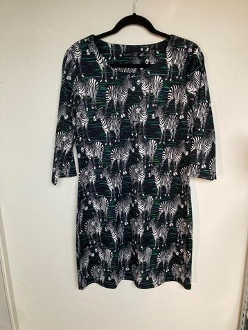 Smashed Lemon jurk met zebra's zwart groen maat 38  beschikbaar voor biedingen