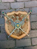 Zwaard decoratie schild jaren 70/80, Ophalen of Verzenden, Gebruikt