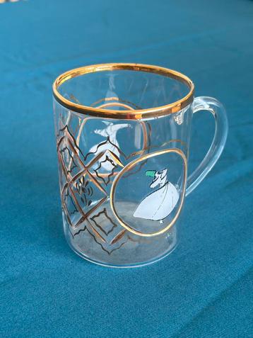 Glass tea cup with Turkish design beschikbaar voor biedingen