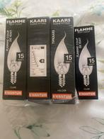 7 Nieuwe Kaarslampjes - Flame Petit Culot, Minder dan 30 watt, E14 (klein), Nieuw, Ophalen of Verzenden