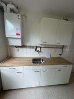 Eenvoudige keuken met bovenkasten, Huis en Inrichting, Keuken | Complete keukens, Wit, Nieuw, Enkelwandige keuken, Ophalen of Verzenden