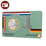 1 euromunt België 2025 'Drie Landenpunt' BU in coincard, Postzegels en Munten, Munten | Europa | Euromunten, Ophalen of Verzenden