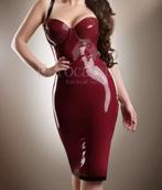 Prachtige Bordeaux latex jurk, Maat 38/40 (M), Overige typen, Verzenden, Eurocat