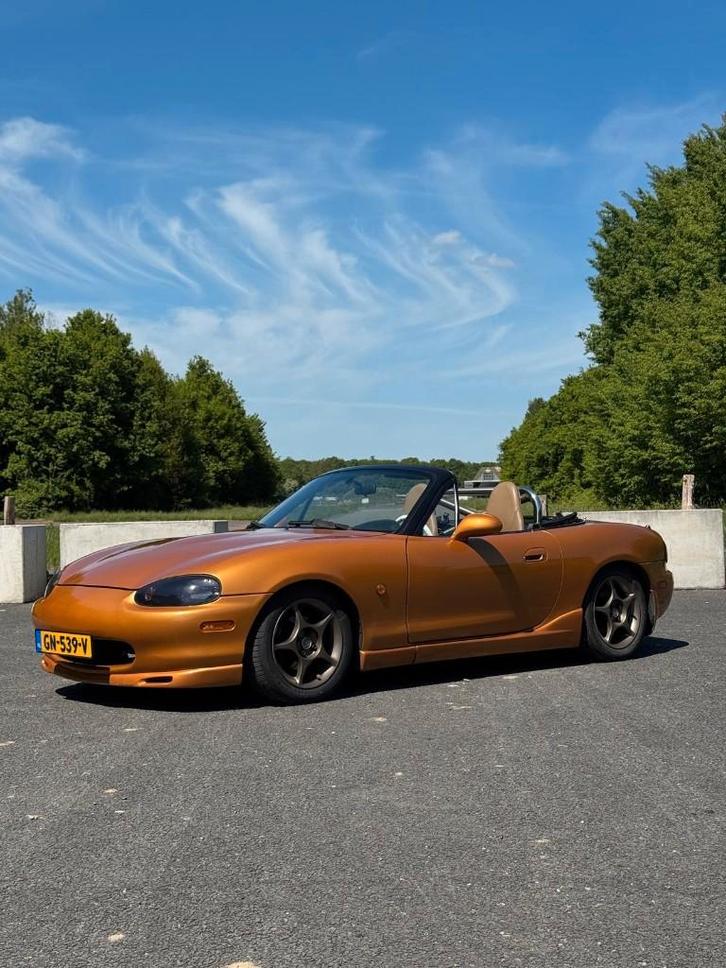 Mazda MX-5 1.8l 1998 Evolution Orange, Auto's, Mazda, Particulier, MX-5, Benzine, Cabriolet, Handgeschakeld, Geïmporteerd, Overige kleuren