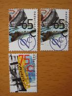 Scheepvaart 3x NVPH 1453 en 1454, Ophalen of Verzenden, Na 1940, Gestempeld