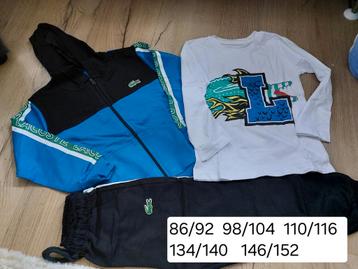 Mooie kinder lacoste pakken 86/92 tm 146/152 beschikbaar voor biedingen