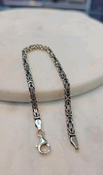 Zilver koningsschakel armband 925, Sieraden, Tassen en Uiterlijk, Enkelbandjes en Enkelkettinkjes, Ophalen of Verzenden, Nieuw