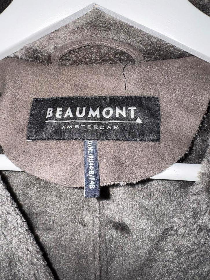 Beaumont Lammy Coat - Maat 40/42 - Taupe, Kleding | Dames, Jassen | Zomer, Zo goed als nieuw, Maat 42/44 (L), Beige, Ophalen of Verzenden
